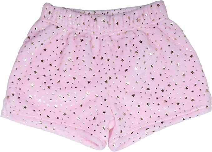 iscream Big Girls Silky Soft Pretty Print Plush Fleece Shorts - Pastel Dreams Collection | Amazon (US)