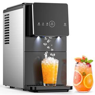 33 lb. Countertop Nugget Ice Maker with Self-Cleaning Function, 1. 8L Removable Water Tank | The Home Depot