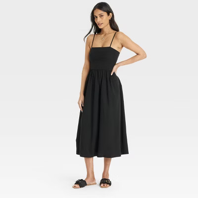 Women's Corset Midi A-Line Dress - Universal Thread™ | Target