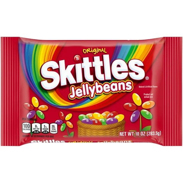 Skittles Original Easter Jelly Beans Candy - 10 oz Bag - Walmart.com | Walmart (US)