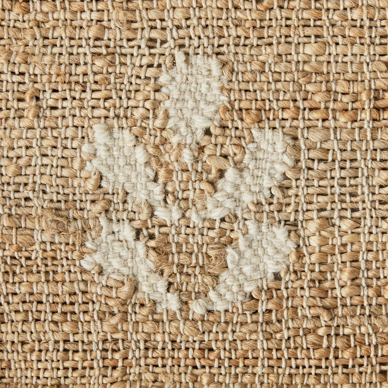 Better Homes & Gardens Floral Jute Motif Rug, 5' x 7' | Walmart (US)