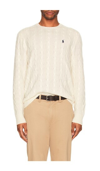 Cable Sweater in Andover Cream | Revolve Clothing (Global)