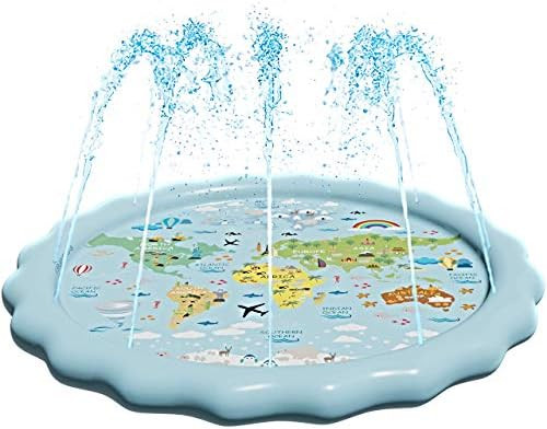 SplashEZ 3-in-1 Splash Pad, Sprinkler for Kids and Wading Pool for Learning – Children’s Sprinkler P | Amazon (US)