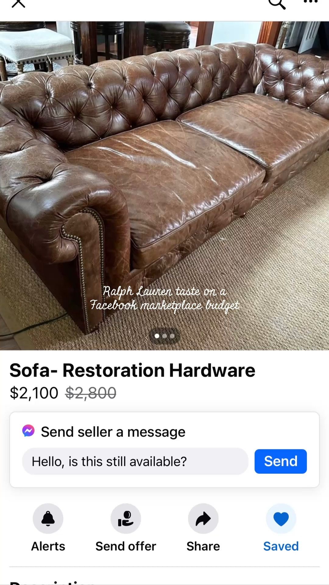 Ralph Lauren taste on a Facebook marketplace budget.

#LTKHome