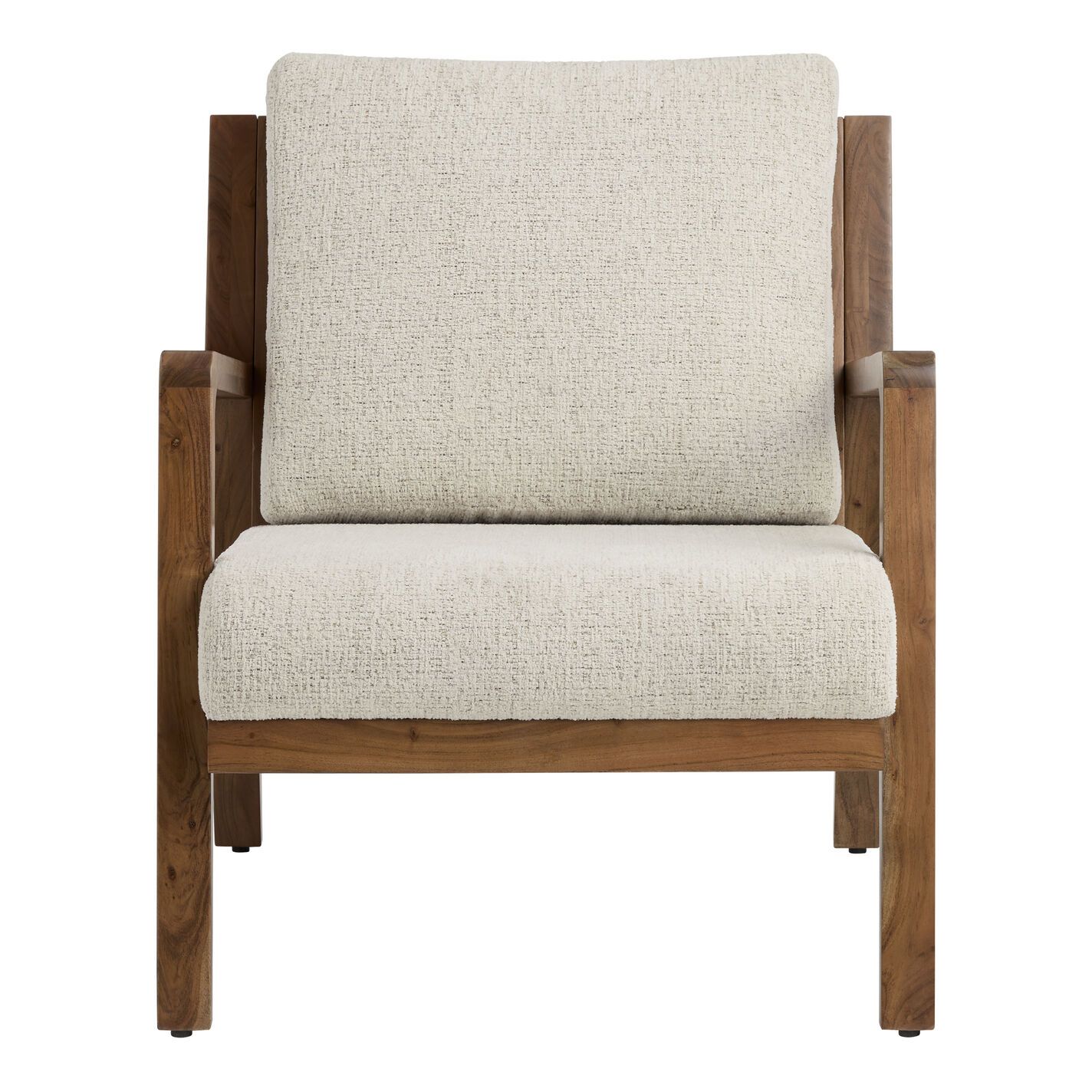 Delaney Dark Pecan Upholstered Chair | World Market