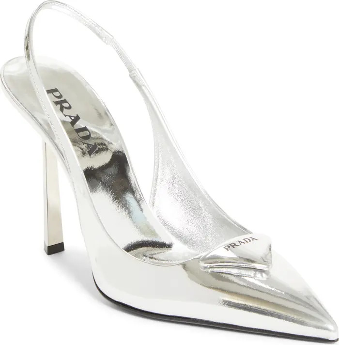 Puffy Logo Slingback Pump (Women) | Nordstrom
