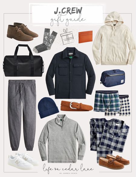 J.Crew Gift Guide - so many great finds for the guys! Save 50% on your purchase plus an extra 60% on sale styles with code: SHOPFAST 

#giftsforhim #giftsformen #giftguide #christmas #holiday