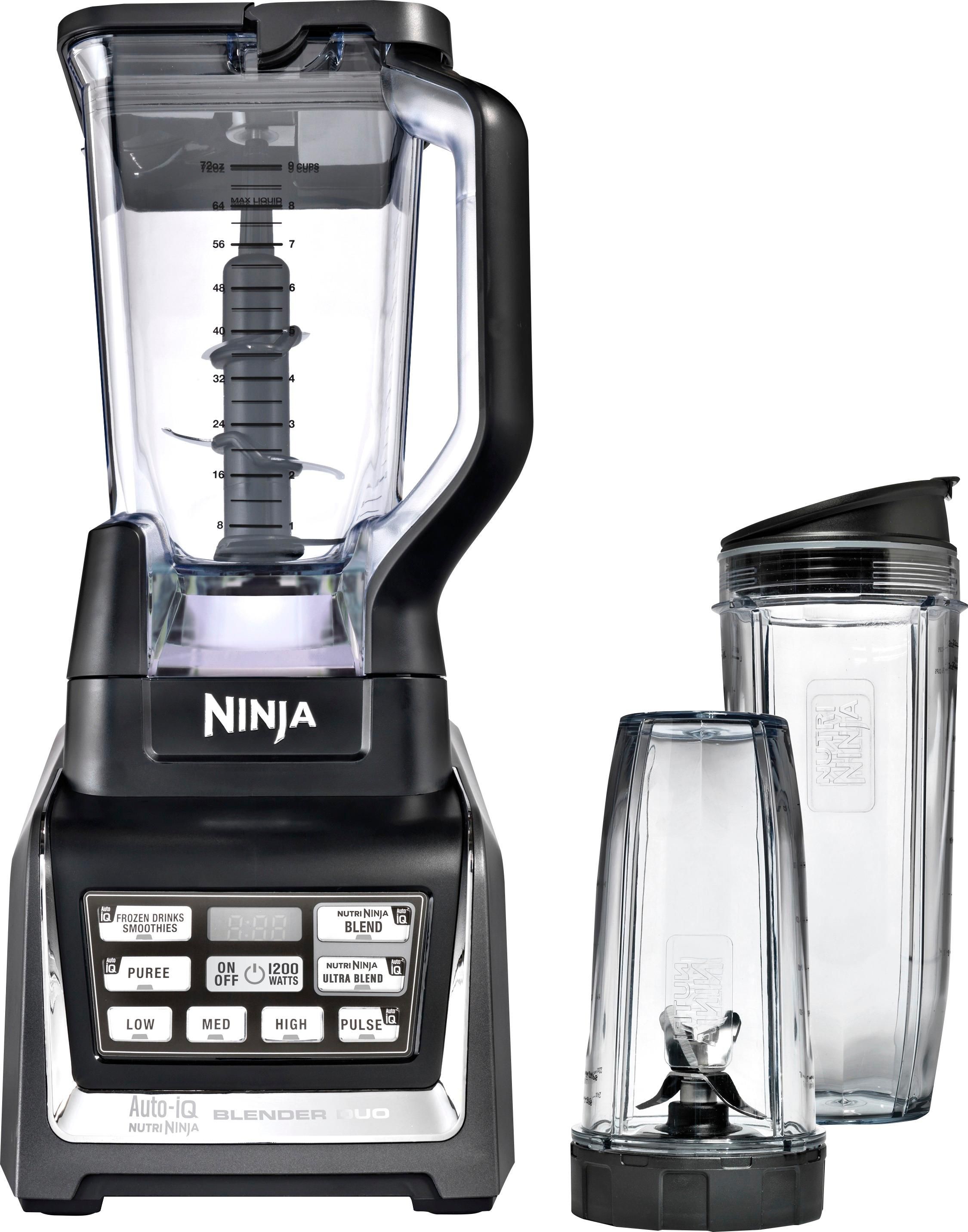 Nutri Ninja 72-Oz. Blender Duo with Auto IQ Black/Silver BL641 - Best Buy | Best Buy U.S.