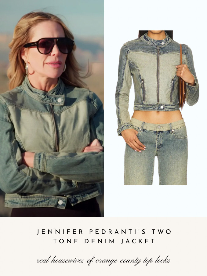 Jennifer Pedranti's Two Tone Denim Jacket 

 