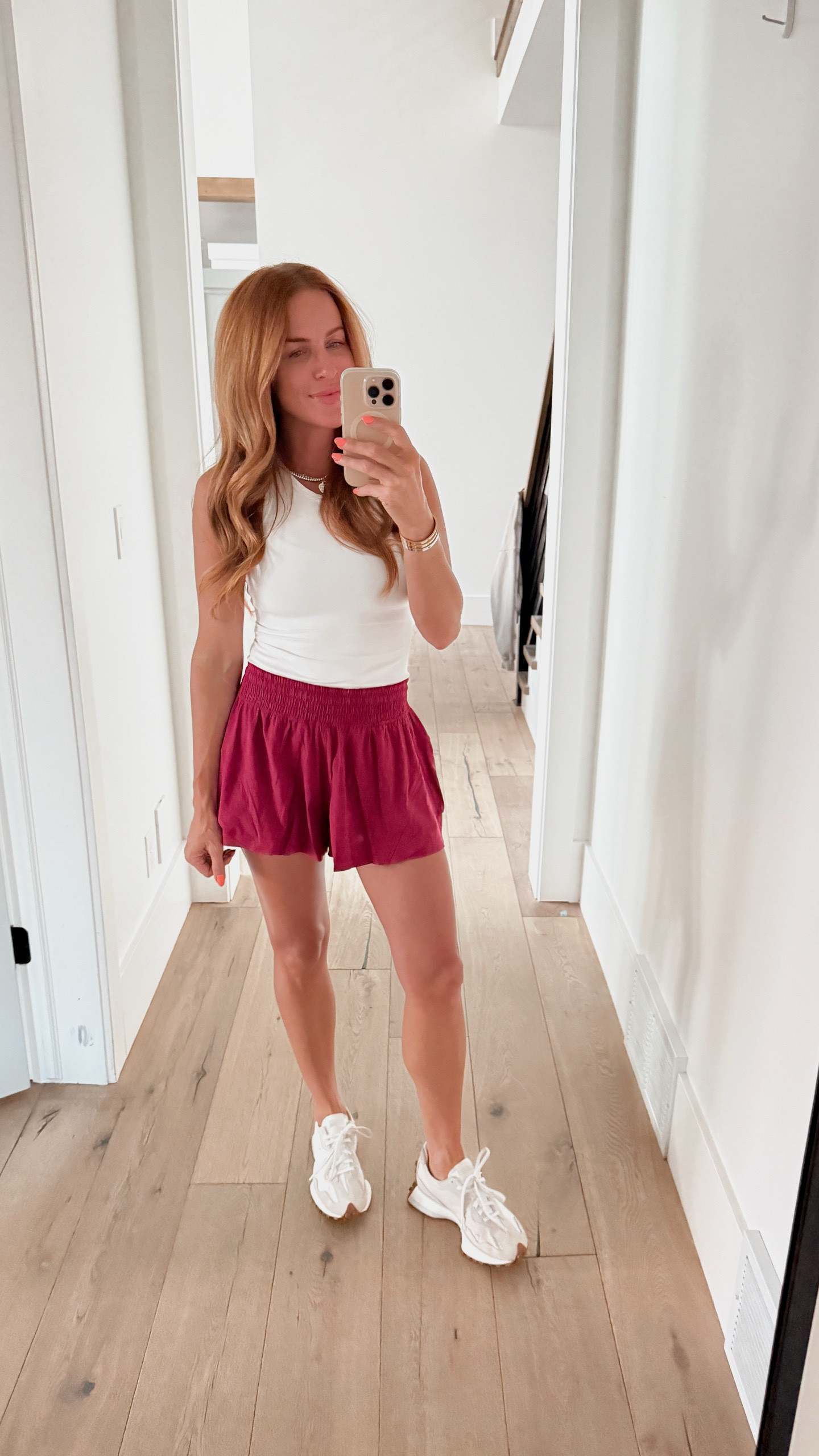 Shorts are fully lined and I love that it almost looks like a skirt! I’m wearing my true size in everything here. I did get the shorts in a size down and prefer my regular size! @lululemon