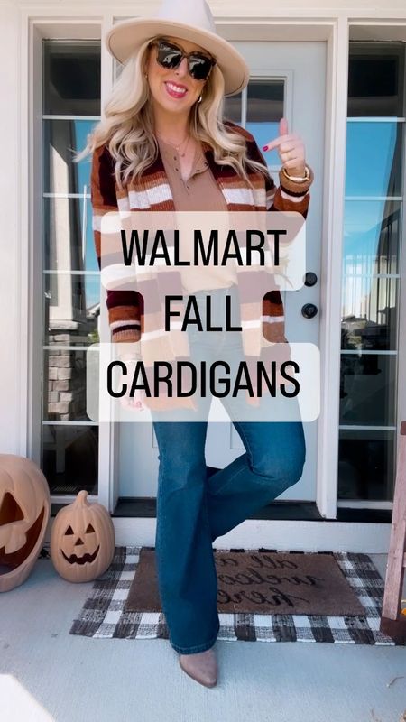Walmart fall cardigans, time and tru, Walmart outfit, Walmart fashion, Walmart try on, striped cardigan, blanket cardigan 

#LTKfindsunder50 #LTKstyletip #LTKSeasonal