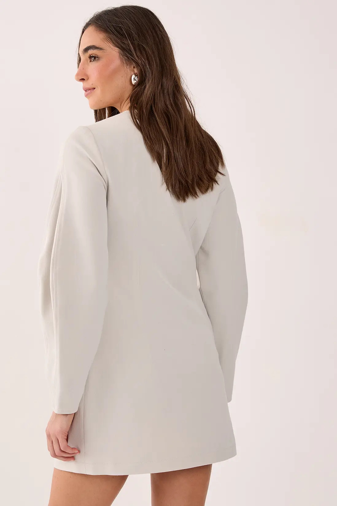 Tailored Cocoon Sleeve Button Through Mini Blazer Dress | Nasty Gal US