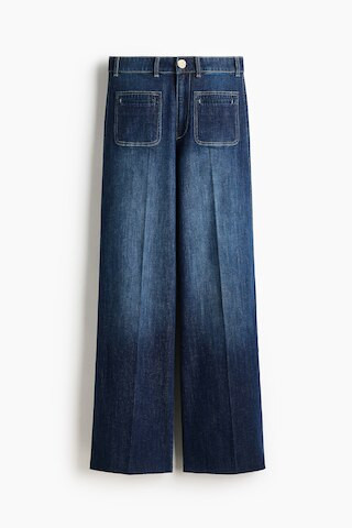 H & M - Wide High Jeans - Blue | H&M (UK, MY, IN, SG, PH, TW, HK)