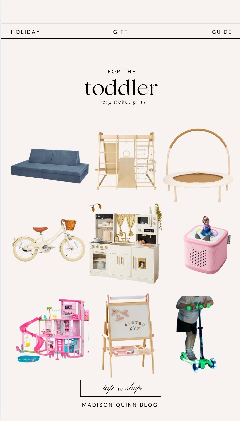 Ultimate toddler gift guide!! 

#LTKHoliday #LTKGiftGuide #LTKKids