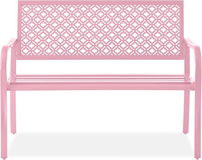 Best Choice Products Outdoor Bench 2-Person Metal Steel Benches Furniture for Garden, Patio, Porc... | Amazon (US)