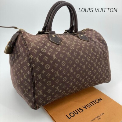 Auth LOUIS VUITTON M95224 Speedy 30 Hand Bag Monogram Mini Lin Canvas Leather LV | eBay US