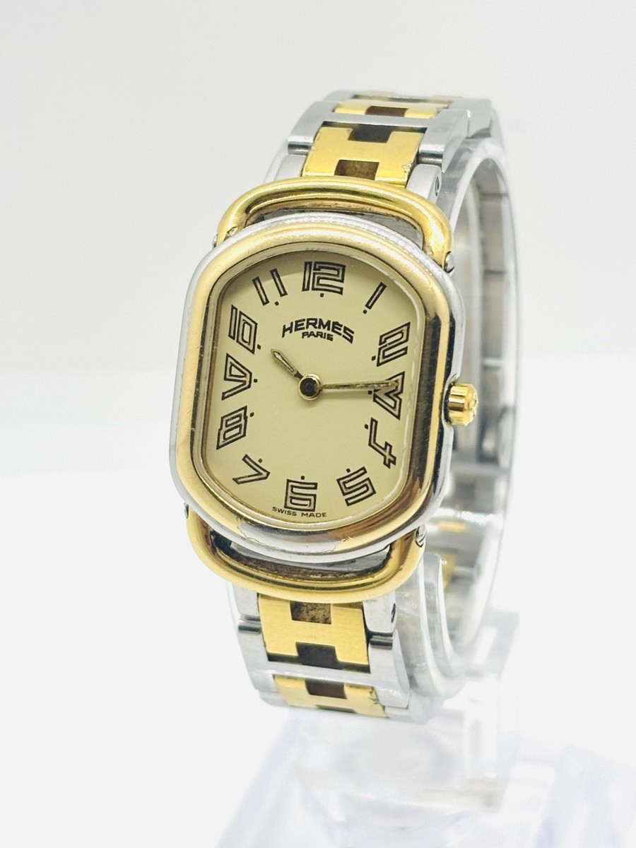 [Exc+5] HERMES Rally RA1.240 22mm Gold Dial Quartz Women's Watch From JAPAN | eBay US