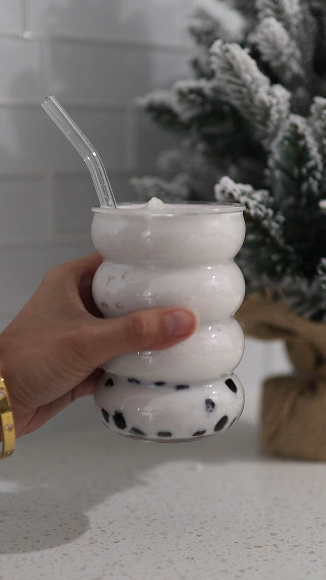 egan Virgin Boba Coquito: The perfect holiday treat for everyone!

This delicious and creamy coquito is made with coconut milk, cream of coconut, almond milk, spices, and vanilla extract. It's also 100% vegan and alcohol-free, so everyone can enjoy it.

To make it:

Combine all of the ingredients in a blender and blend until smooth.
Pour the coquito into glasses or jars and chill for at least 2 hours.
Serve with boba pearls and enjoy!
Hashtags: #vegan #virgin #bobacoquito #coquito #vegancoquito #virgincoquito #bobatea #bopearls #holidaydrinks #holidaytreats #Christmas #holidays #veganrecipes #veganfood #dairyfree #glutenfree