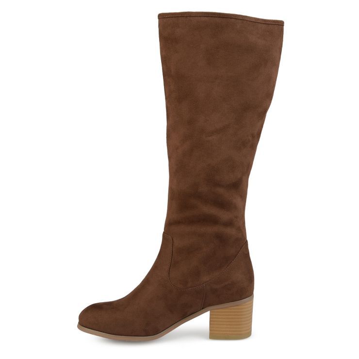 Journee Collection Womens Sanora Stacked Heel Riding Boots | Target