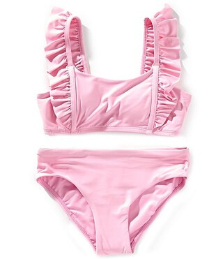 A Loves A Big Girls 7-16 Ruffle Bralette 2-Piece Swimsuit | Dillard's | Dillard's