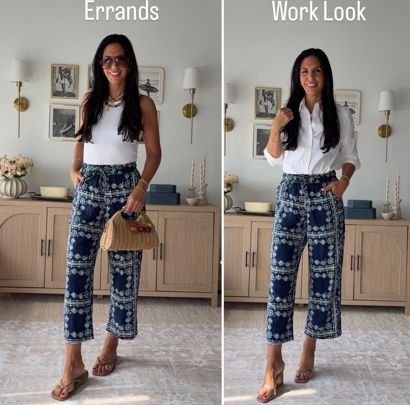 Farm Rio vibes for a lot less. These styles can take you from work to out and about 
Dresses- small Top
Top- small 
Linen Pants - small 

#LTKOver40 #LTKU #LTKFindsUnder50