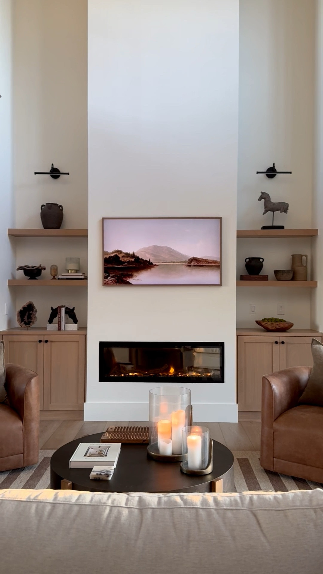 Designing a home that feels peaceful > filling it with things.

Warm neutrals, layered textures, and a living room meant for slowing down and unwinding 🤎