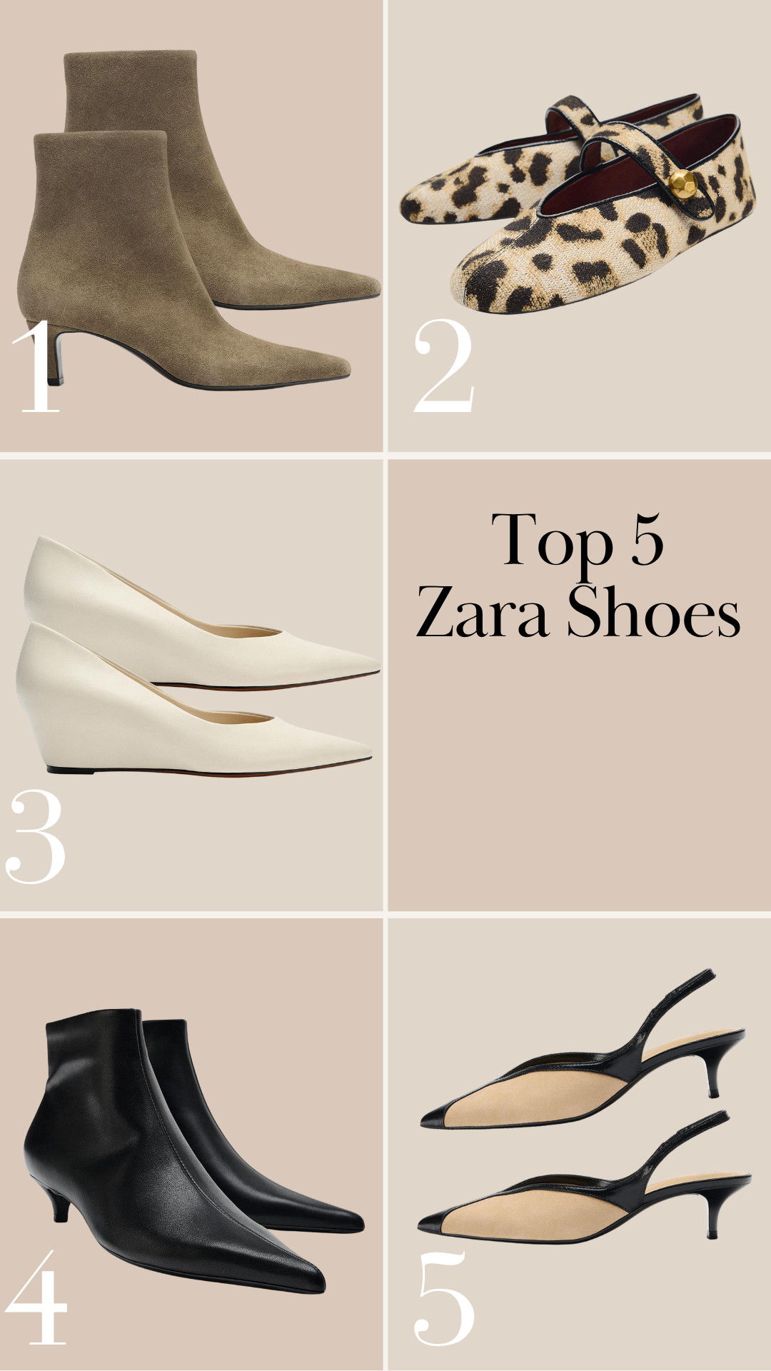 Top 5 Zara shoes I love for Fall!! 

 