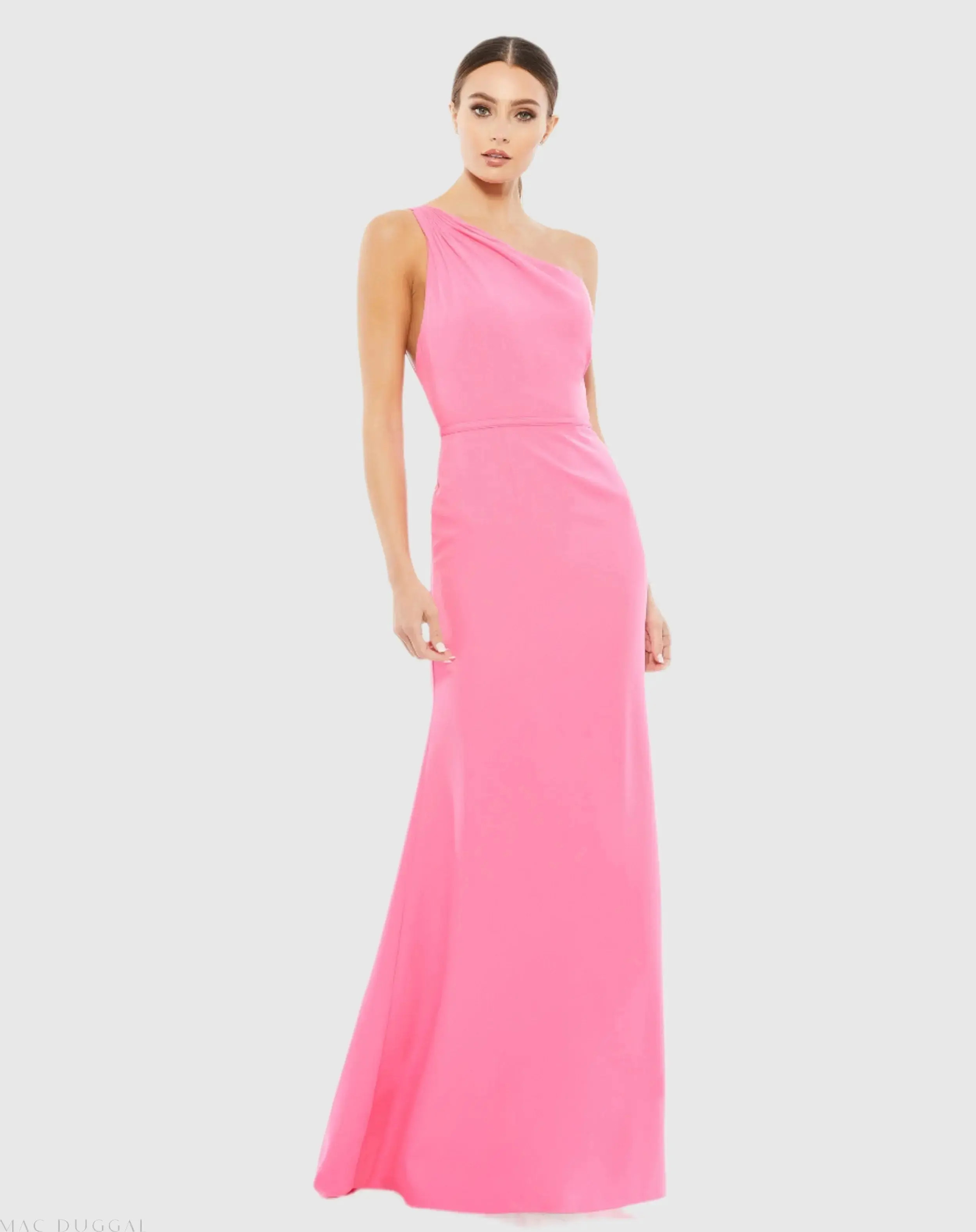 One Shoulder Jersey Mermaid Gown | Mac Duggal