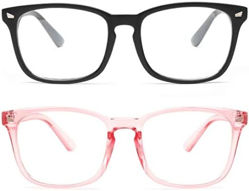 livho 2 Pack Blue Light Blocking Glasses, Computer Reading/Gaming/TV/Phones Glasses for Women Men... | Amazon (US)