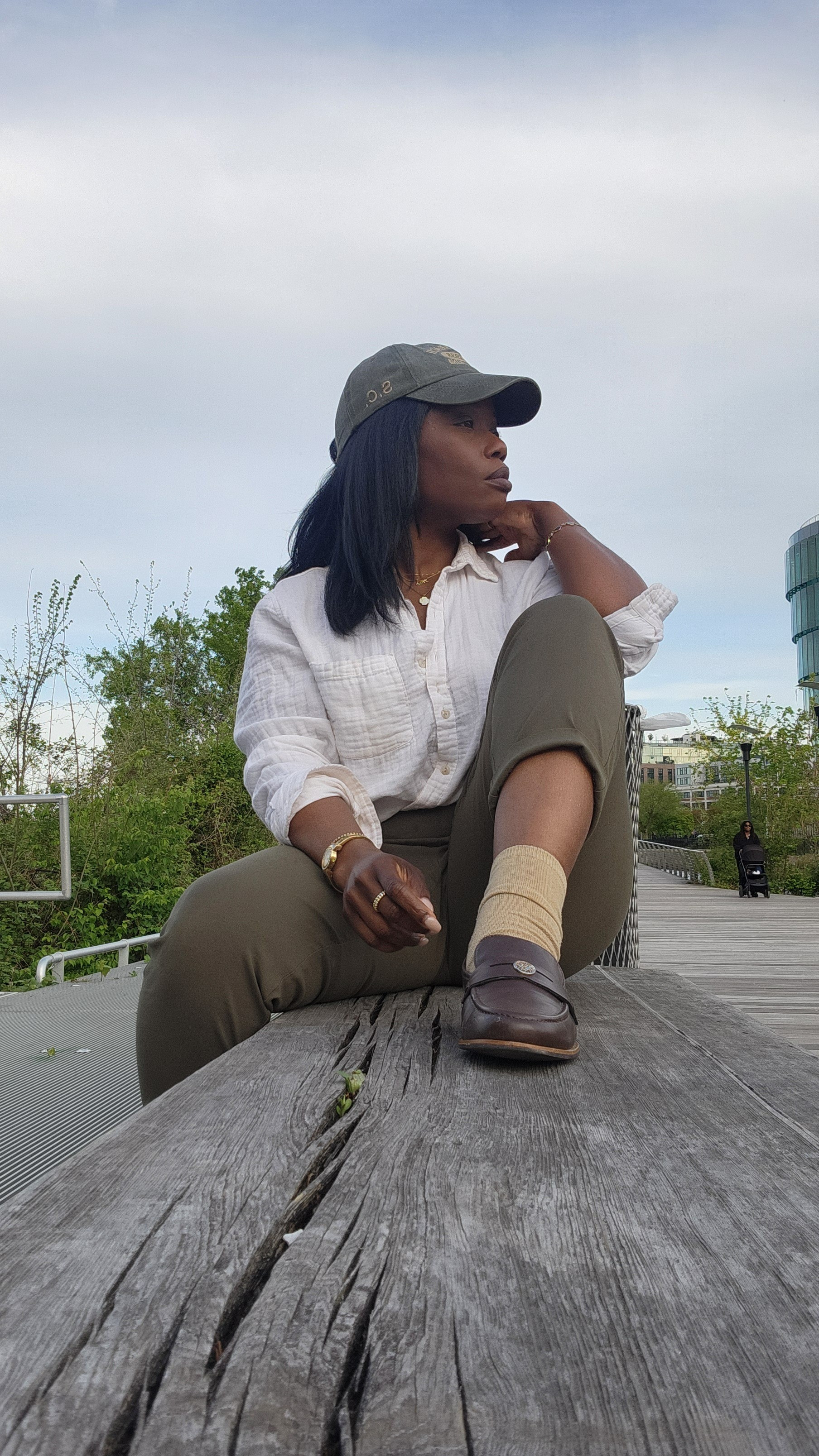 Sunday ootd, elevated casual outfit, olive green pants, white button down, chocolate brown loafers

#LTKdayinmylife #LTKootd #LTKPetite