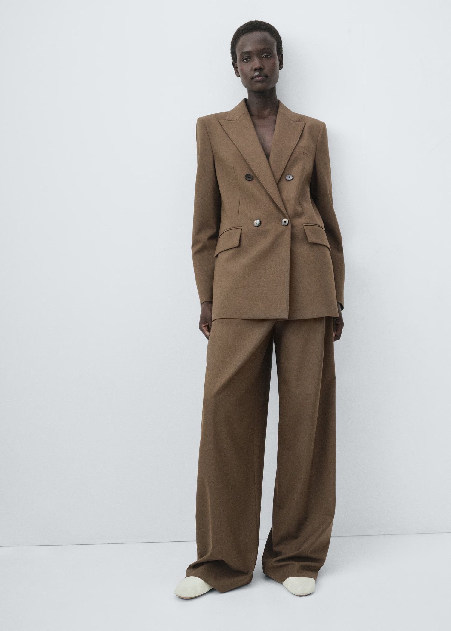 Double-breasted suit blazer - Women | MANGO USA | Mango (US/MX/AU)