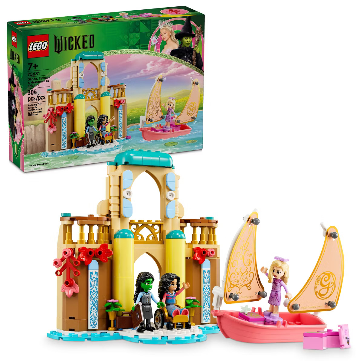 LEGO Wicked Glinda, Elphaba & Nessarose at Shiz University Dollhouse Toy 75681 | Target