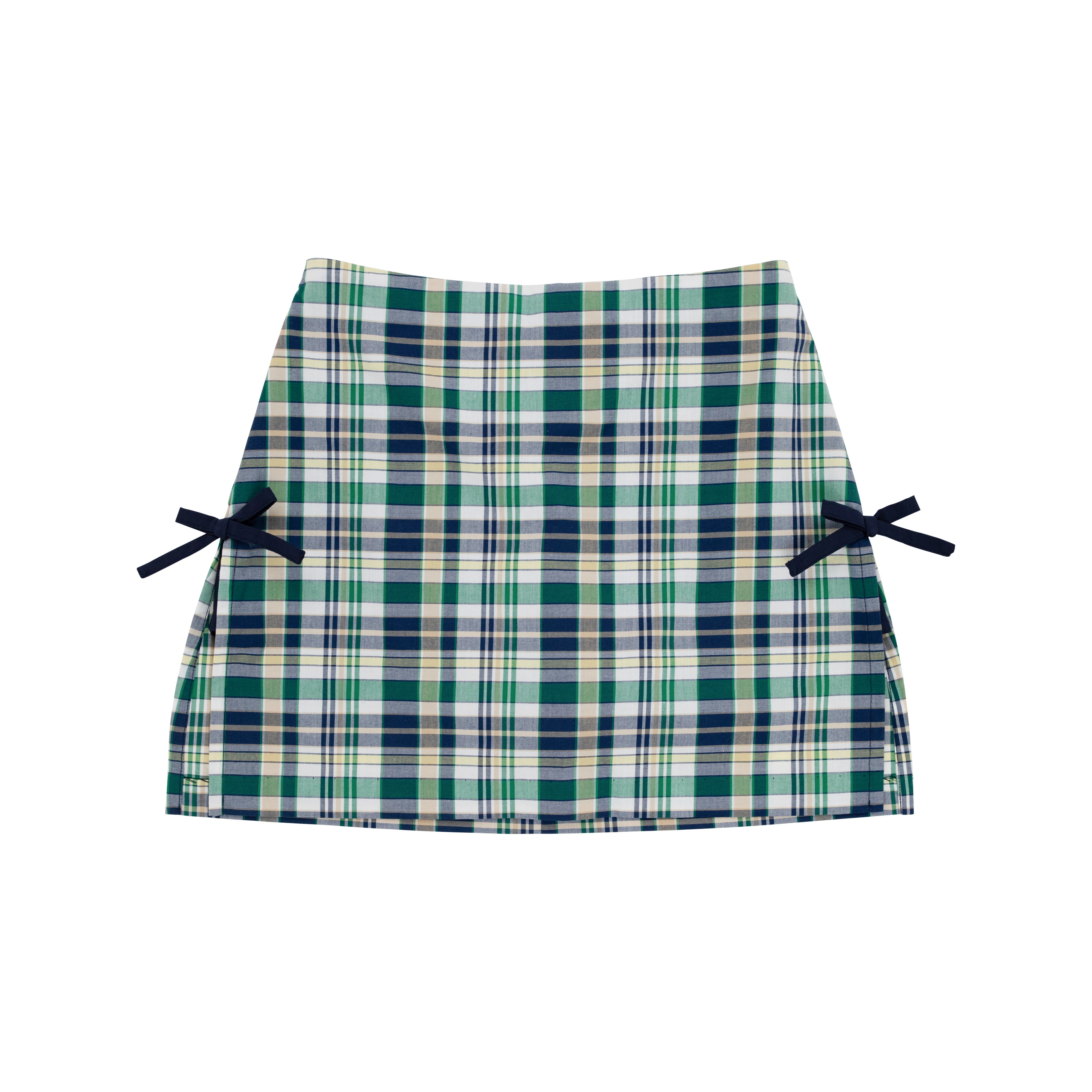 Clay's Club Skort - Golf Pants Plaid with Nantucket Navy | The Beaufort Bonnet Company