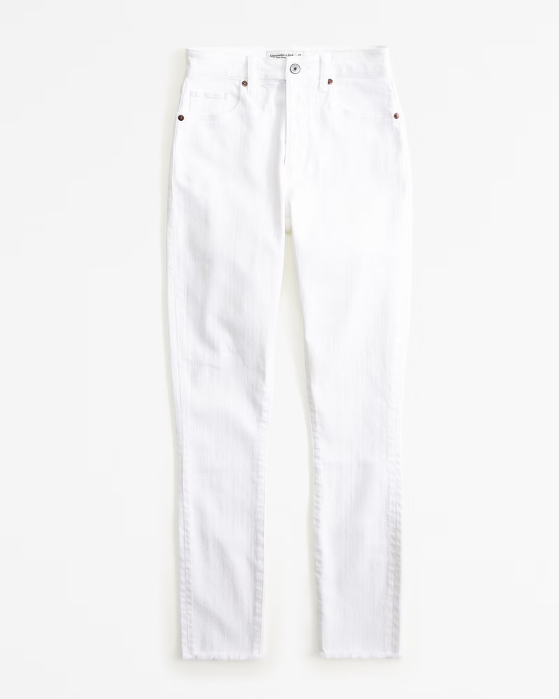 Women's High Rise Super Skinny Ankle Jean | Women's Clearance | Abercrombie.com | Abercrombie & Fitch (US)