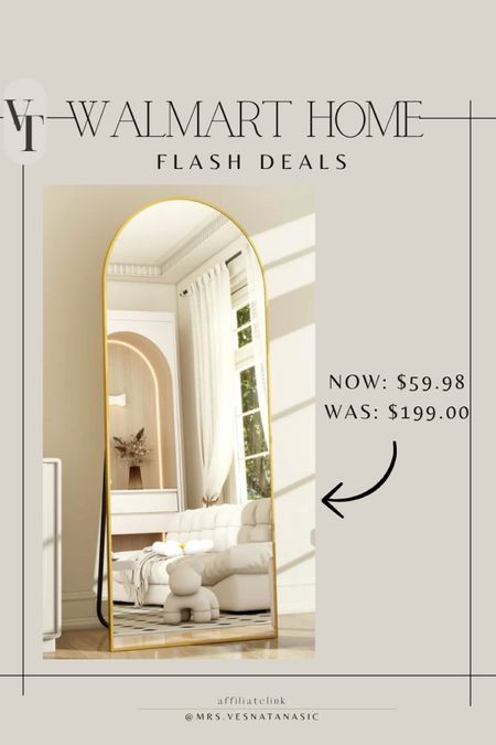 Walmart flash deal on this beautiful mirror! Such an amazing price for this size! 

@walmart #walmartdeals #walmarthome Walmart finds, Walmart deals, Walmart home, floor mirror, 

#LTKsalealert #LTKhome #LTKSeasonal
