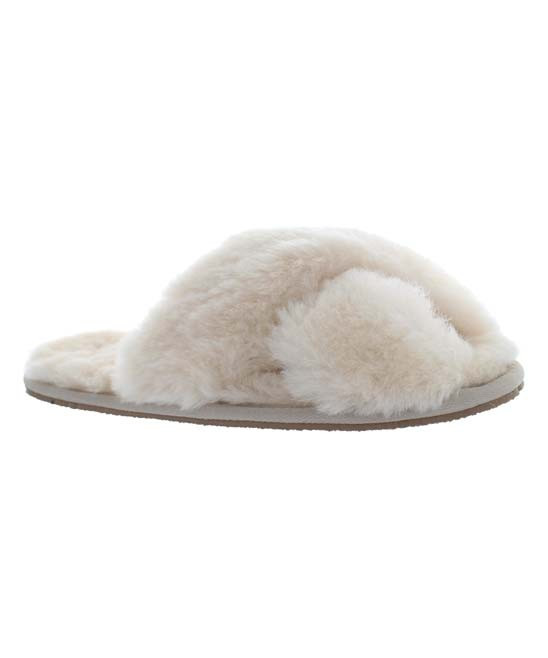 Bernie Mev Women's Slippers NUDE - Beige Crisscross Finesse Slipper - Women | Zulily