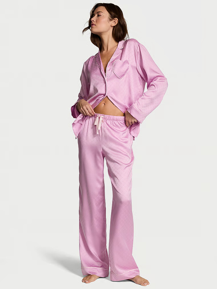Victoria's SecretSignature Satin Heart Long Pajama SetRating: 4.6 of 5 (4.6)1801 Reviews600+ boug... | Victoria's Secret (US / CA )