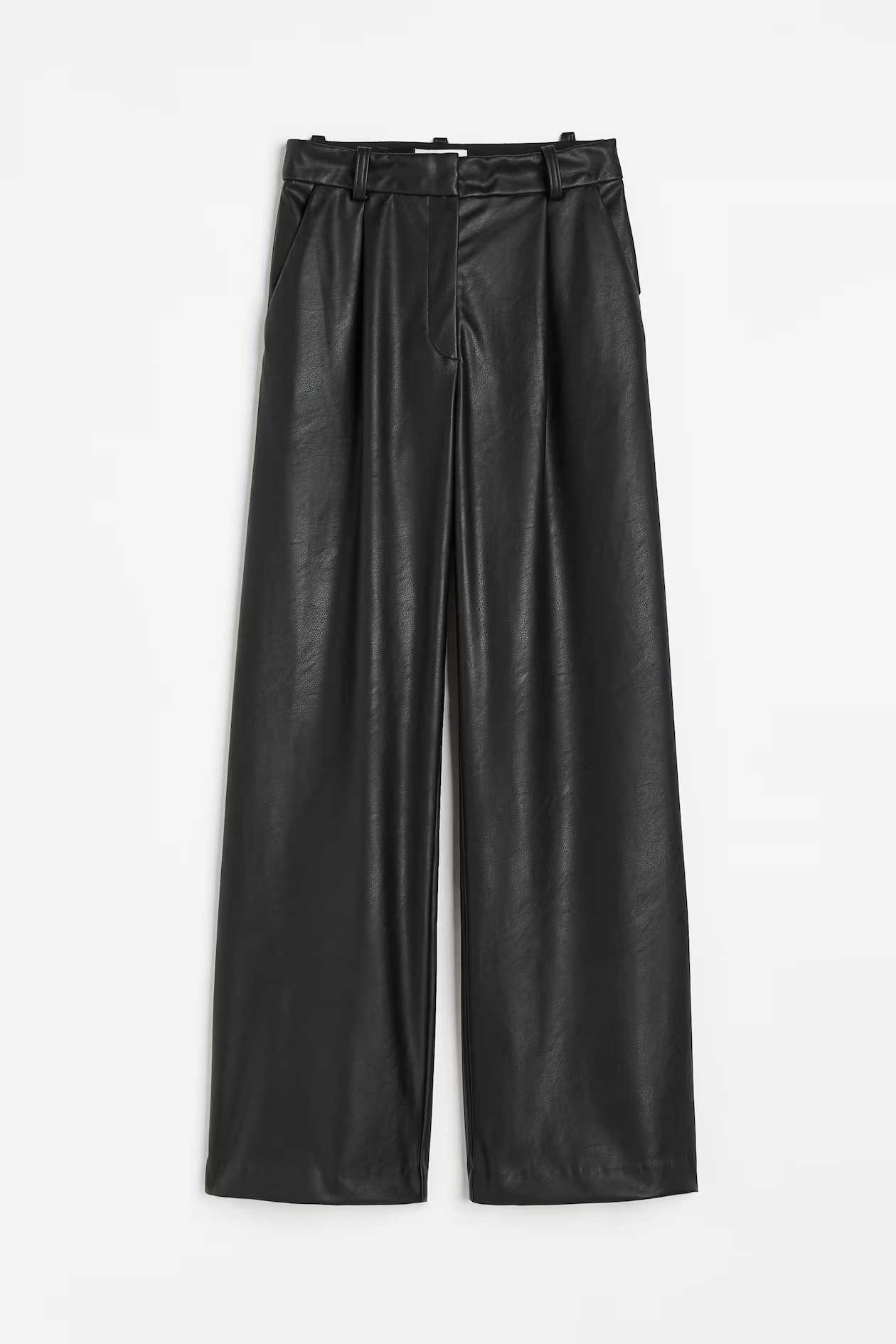 Pantalon large en tissu enduit | H&M (FR, IT, ES, PT, BE)