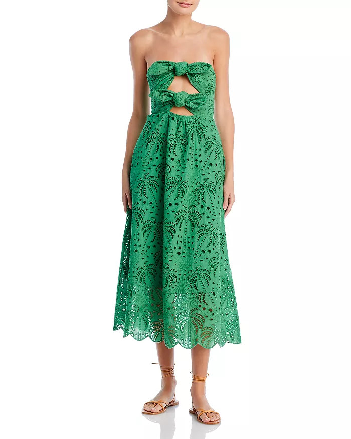 Coconut Tree Cotton Midi Dress | Bloomingdale's (US)