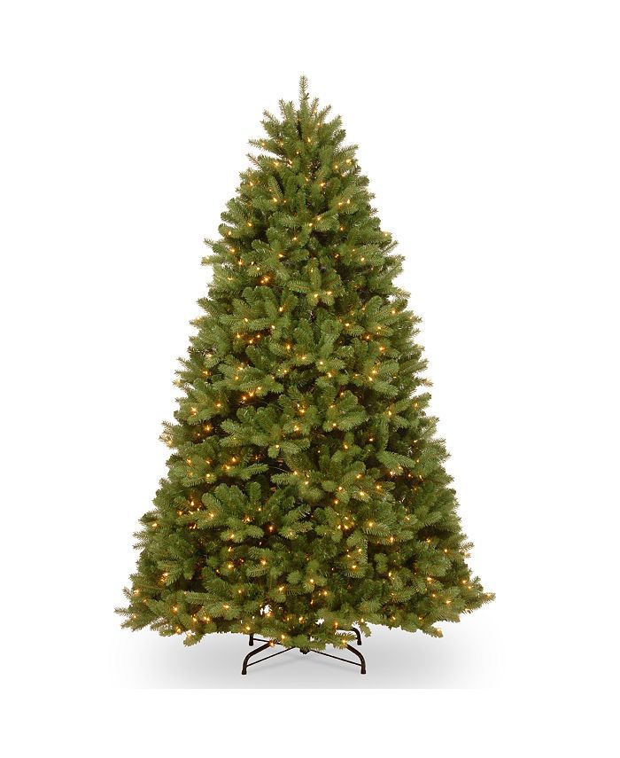 National Tree Company National Tree 7' Feel Real  Newberry ™  Spruce Hinged Tree with 800 Clear... | Macys (US)
