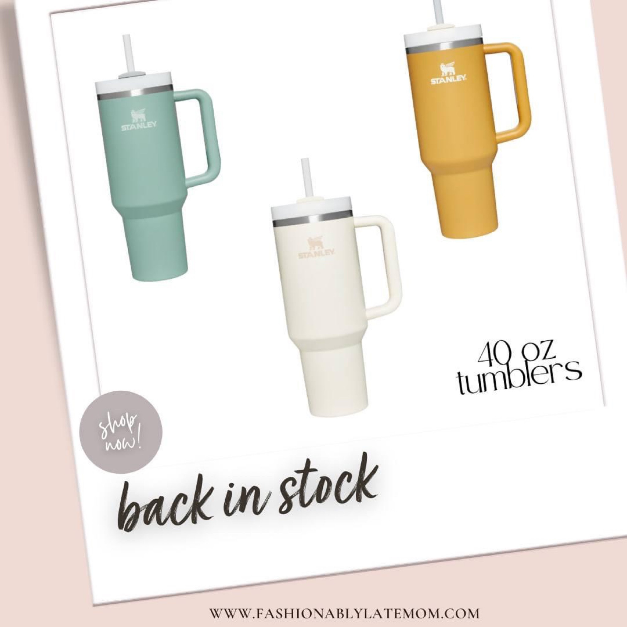 Stanley 40 oz tumbler back in stock! 

#LTKunder50