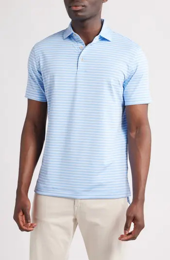 Dunnes Stripe Performance Jersey Polo | Nordstrom