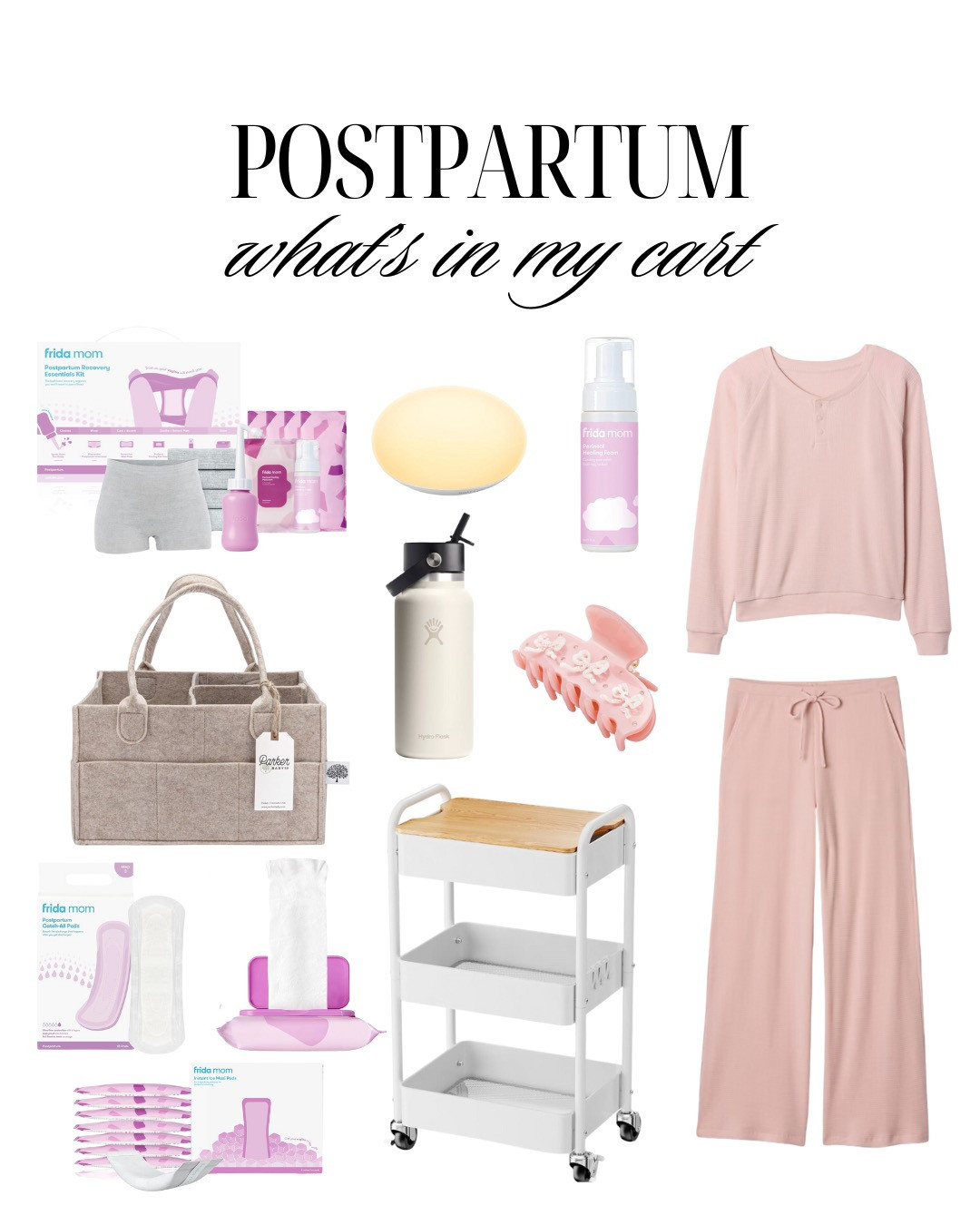 What's in my cart: Postpartum 🛒 

 #LTKHome #LTKBaby #LTKStyleTip
