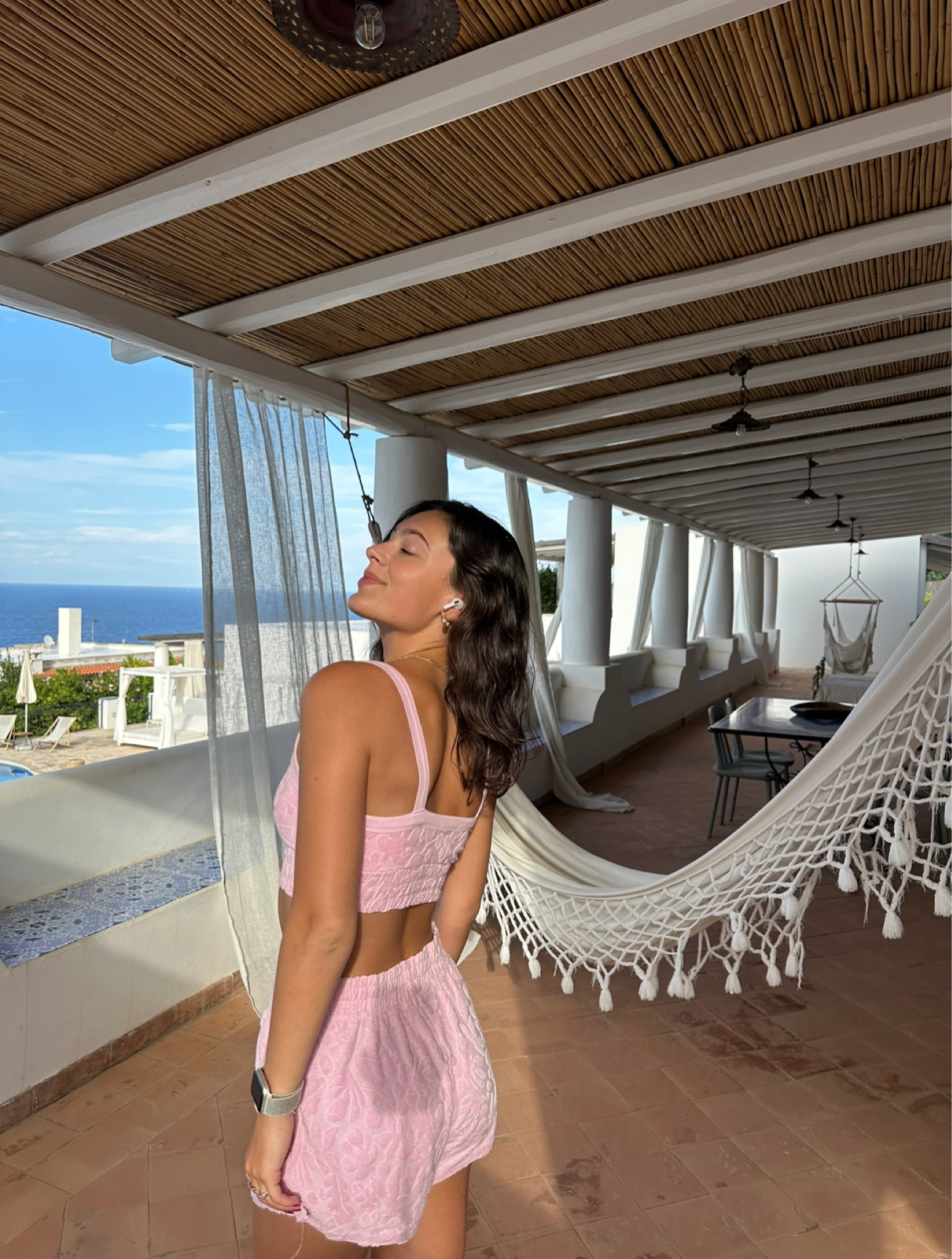 Beachy Pink Terry Cloth Set 