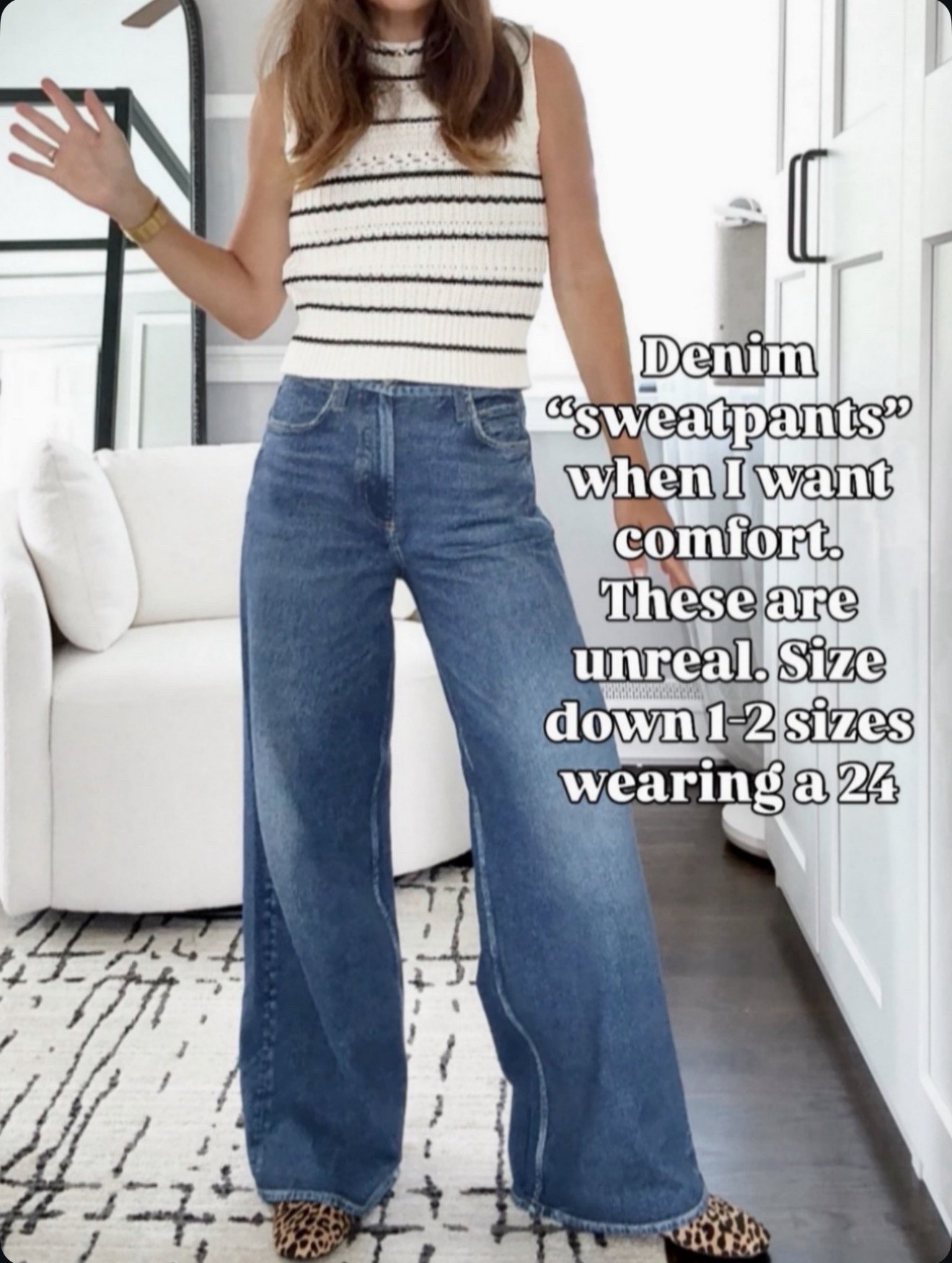 My “denim sweatpants” — SO comfy and you’ll want to size down! 🙌 🔗⬇️

#LTKootd #LTKOver40 #LTKmomlife