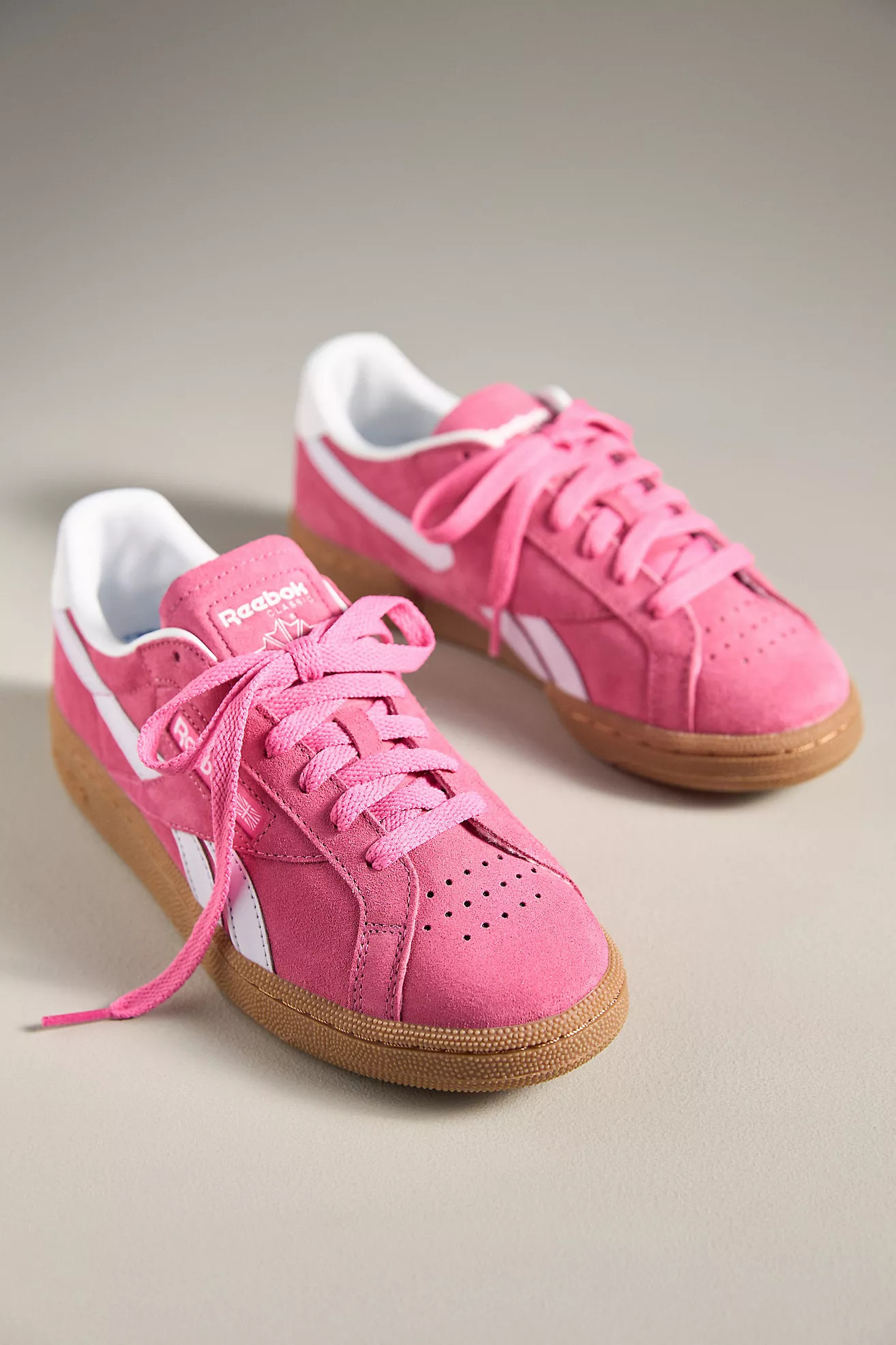 Reebok Club C Grounds SneakersReebok20 Reviews Reviews$70.00Color: PINKFitStandardSize55.566.577.... | Anthropologie (US)