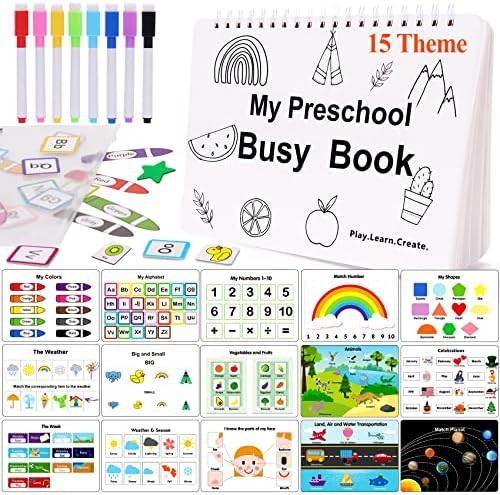 HAN-MM Busy Book, Montessori Toys for 2 Year Old, Newest 15 Themes, Original Design of The USA, P... | Amazon (US)
