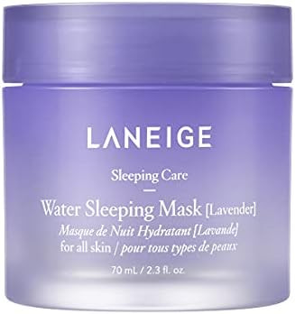 LANEIGE Water Sleeping Mask Lavender Overnight Gel Mask, Visibly Brighten, Purify, Hydration, Min... | Amazon (US)