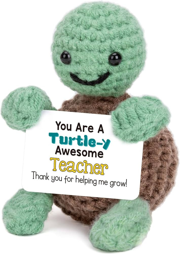 4THFARMES Mini Funny Turtle Teacher Appreciation Gifts for Women Men, End of Year Thank You Teach... | Amazon (US)