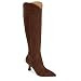 Coutgo Womens Wide Calf Knee High Boots Kitten Heel Pointed Toe Tall Boots Side Zipper Fall Winter Shoes | Amazon (US)